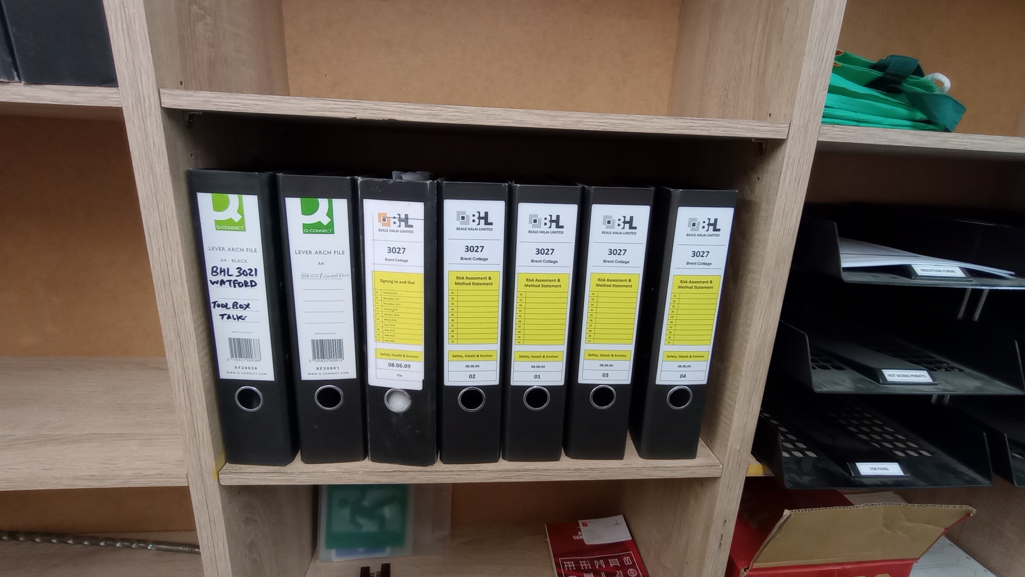Statutory Documentation on a
Construction Site